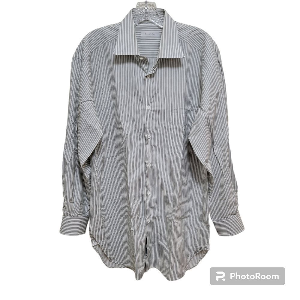 Ermenegildo Zegna Men's Shirt Size 16.5 Button Up